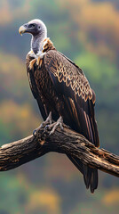 Majestic Vulture: The Apex Scavenger in its Natural Habitat