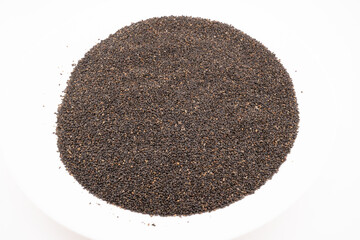 Dive into the world of culinary elegance with this captivating close-up of black sesame seeds. 