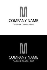 M concept vector logo, logo with M, M logo, elegant logo with M word