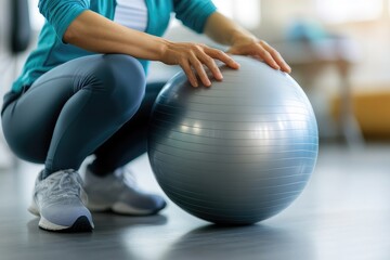 Naklejka premium therapist guiding a patient.