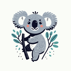 koala animal vector illustration