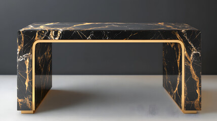 Luxury Marble Console Table in Studio Setting