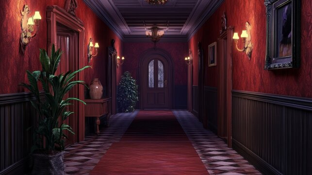 cartoon art 3D resident evil background