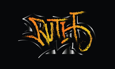 RUTH graffiti custom style design