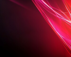 Fototapeta premium Abstract Red Energy Lines Background.