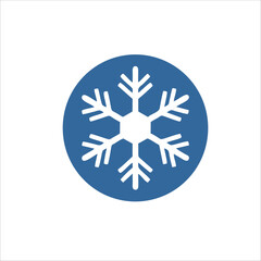 blue crystal snow icon vector illustration