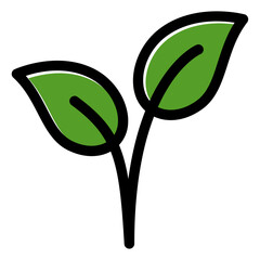 green leaf icon