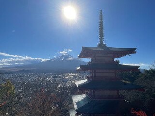 Naklejka premium Views of the charming Mt.Fuji trip