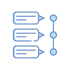 Obraz premium Workflow vector icon