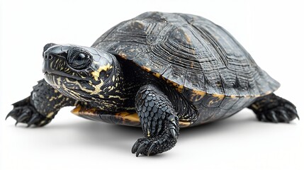 Obraz premium Turtle on White Background (1)