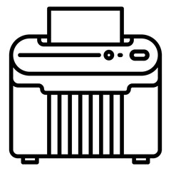 Paper Shredder line icon