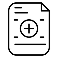 Obraz premium New Document line icon
