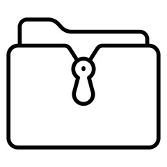 Zip File line icon