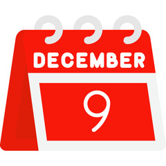Fototapeta premium 9th December Icon