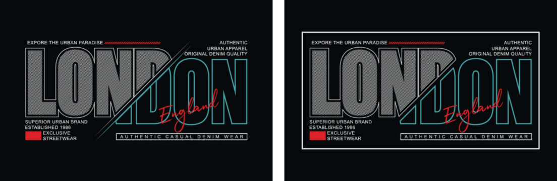 London Authentic Casual Urban Brand Expore The Urban Paradise Exclusive Streetwear Original Denim Quality  Typography T-Shirt Design Motivational Typography T-Shirt Design.