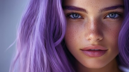 A vibrant purple hue, infused with nourishing ingredients, cleanses and conditions hair, leaving it radiant and vibrant.