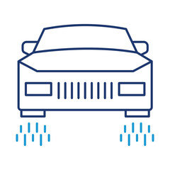 Flying Car Vector Icon – Car with Hovering Wheels Representing the Future of Transportation, Flying Vehicles, and Innovation in Mobility