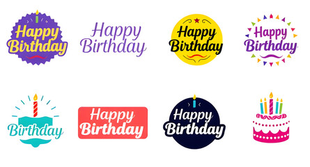 Obraz premium happy birthday text background