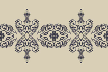 Saree Sarong Motifs Ikat floral paisley embroidery floral.ikat ethnic oriental  seamless pattern traditional.Ikat embroidery style abstract embroidery design for texture,fabric,clothing,wrapping.