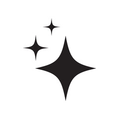 Star icons. Twinkling stars. Sparkles, shining burst icon symbol. Christmas vector symbols. star sign line art icon. 