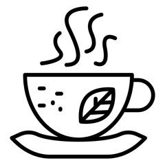 Green Tea line icon