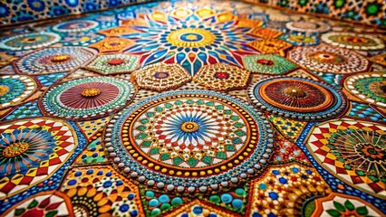 Fototapeta premium Ornate Colorful Mosaic Pattern