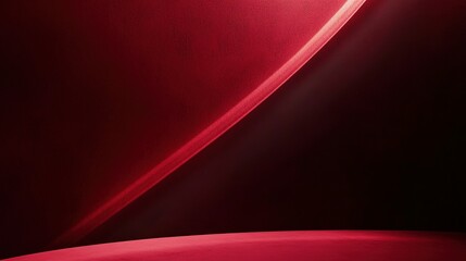 Obraz premium Abstract image featuring red light and a dark background space
