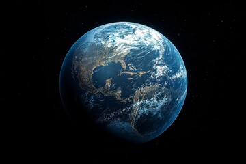 Fototapeta premium Earth at Night Stunning View of North and Central America from Space