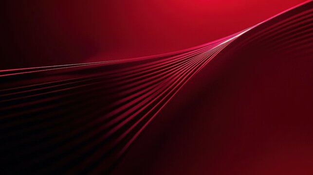 Abstract red lines create an elegant and dynamic visual design