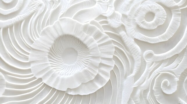 white seashell background