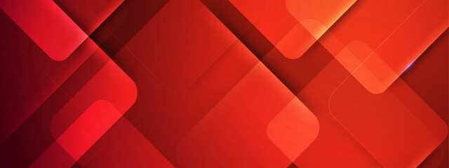 abstract smooth shapes on red squares background vector illustration