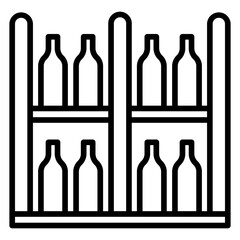 Wine Cellar line icon