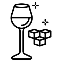 Sweet Wine line icon