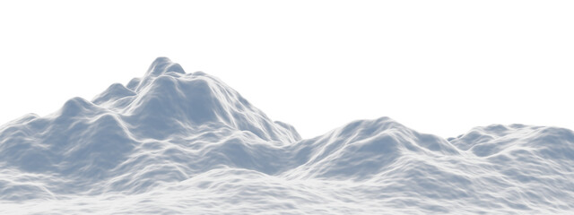 White snowy mountain. Snow hill © Kavik