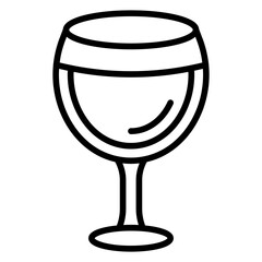 Glass line icon