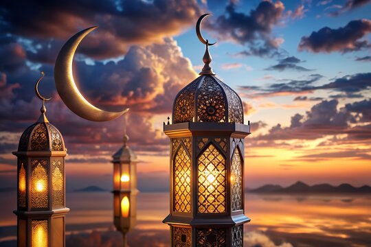 mosque at sunset