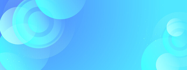 minimal design blue circle shapes abstract background vector illustration