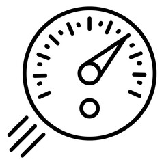 Speedometer line icon