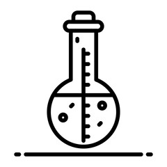 Volumetric Flask line icon
