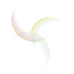 PNG Colorful abstract crescent shapes, transparent background