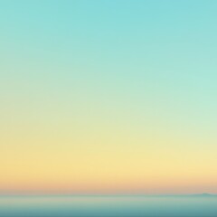 Tranquil Sunrise Over a Calm Sea with Soft Gradient Colors in the Sky and Water Reflection for Peaceful Backgrounds and Serene Atmospheres