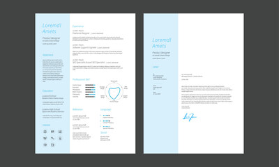 Minimalist Resume Layout, Resume and Cover Letter, 