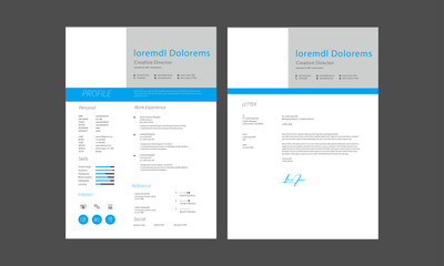 Minimalist Resume Layout, Resume and Cover Letter, 