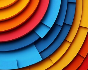 Obraz premium Abstract Colorful Circular Design.