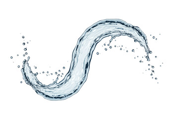 波打つ水しぶき