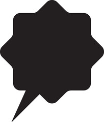 simple chat box silhouette