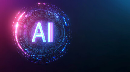 Purple blue AI gradient background