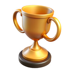 Golden Trophy Cup Achievement, Victory, Success, Award, Prize
