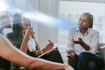 Businesswomen having a meeting in the office