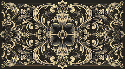 Elegant Vector Ornaments: Intricate Floral and Geometric Pattern Design for Decorative Art